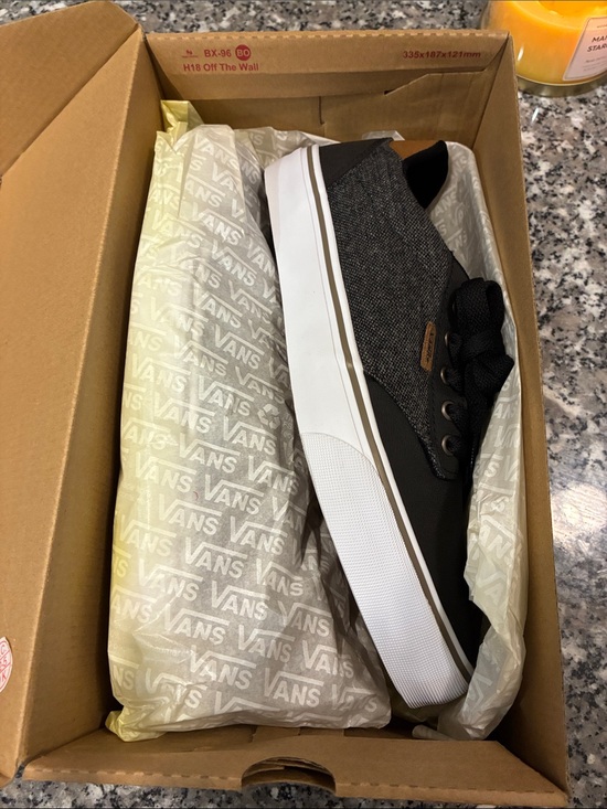 Vans Other - Vans Black and Charcoal Low-Top Canvas Sneakers